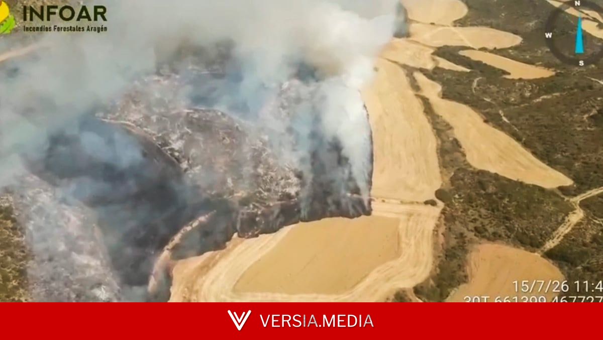 El Gobierno de Aragón alerta de que el incendio de Orés tiene “un gran potencial de destrucción”