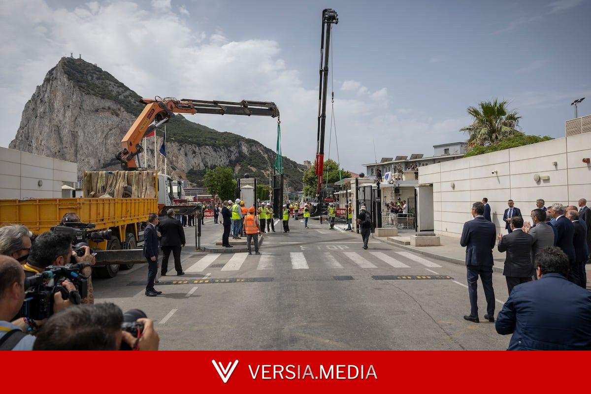 Sánchez tras la desaparición de la Verja de Gibraltar: “Cae el último muro de la Europa continental”
